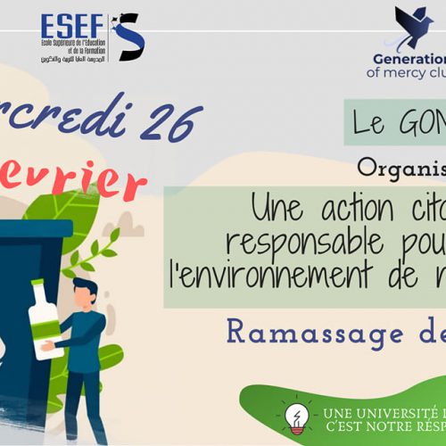 opération de ramassage et de tri des déchets au sein du campus de l’UIT