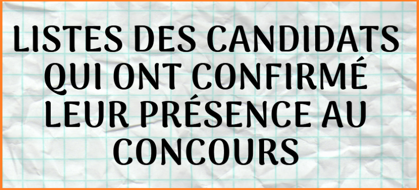 Listes des candidats qui ont confirmé leur présence aux concours d’accès à l’ESEF-Kenitra