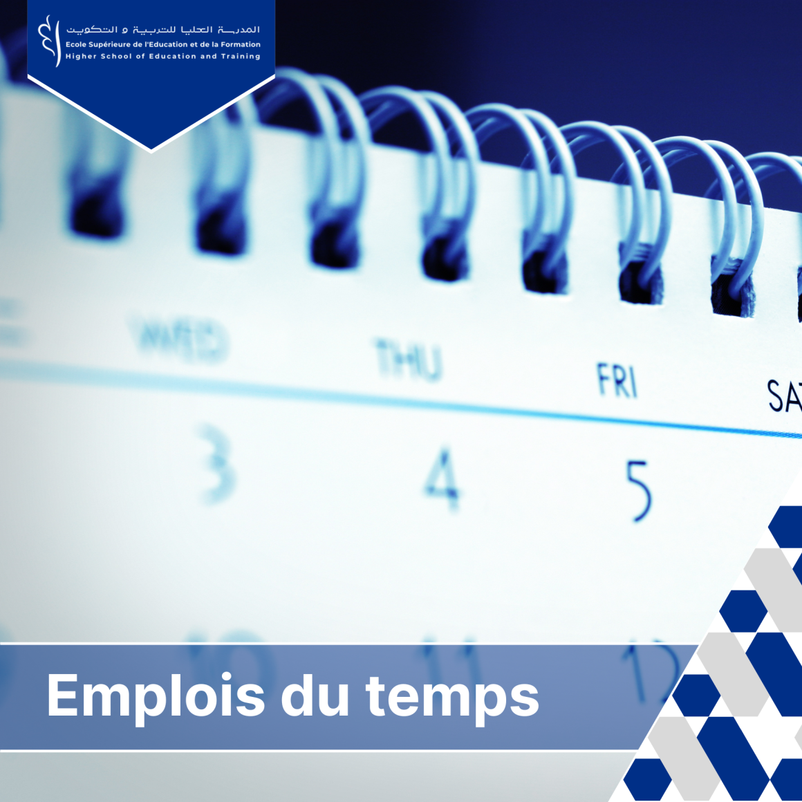 Emplois du temps et listes de groupes – Session d’automne 2025.